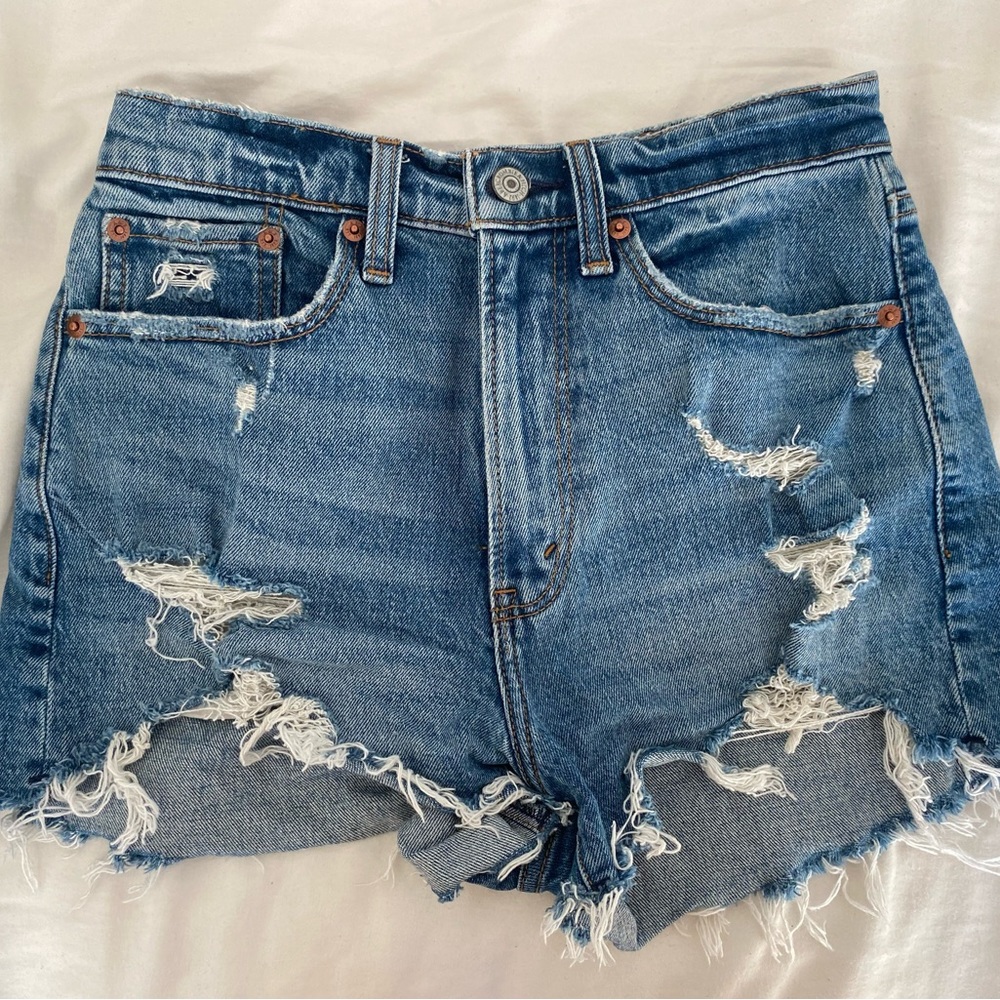 Abercrombie | Distressed Denim Shorts | Size 25/0
